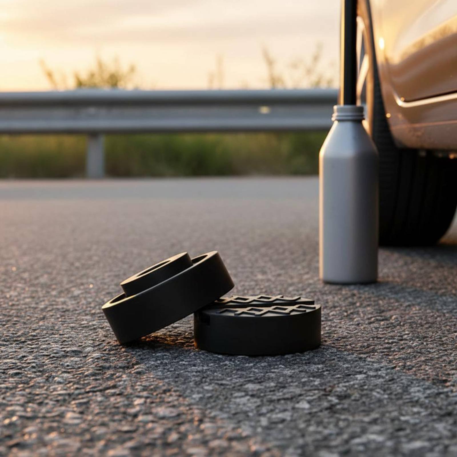 Car Jack - Blocco di Supporto Antiscivolo per Sollevamento