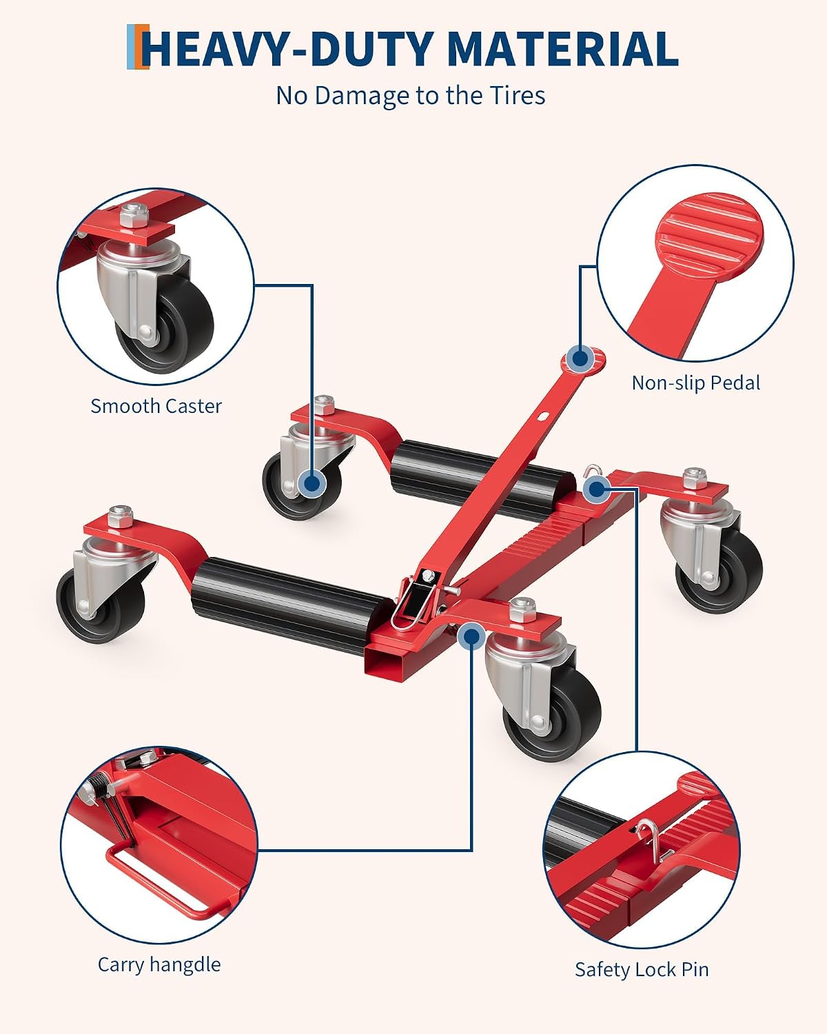 Tacleekii 2/4 Pezzi Carrello p - Car Jack recensione e prezzo